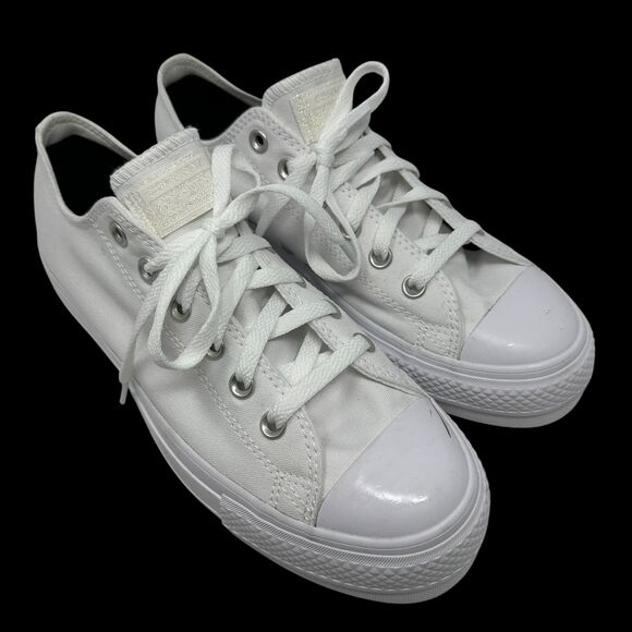Converse You Unisex White Cushioning Lace Up Canvas Sneakers Size M 7 W 9 - Picture 1 of 6